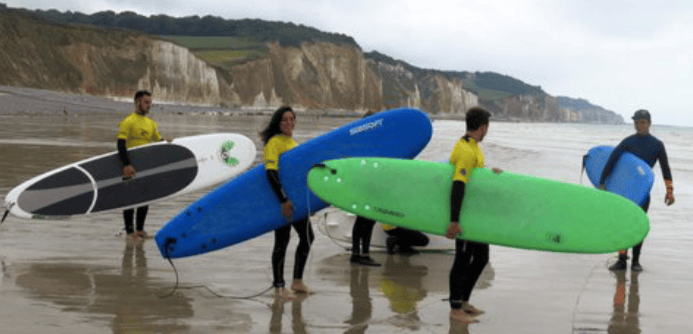 Surf et Body Board à Pourville-sur-mer proche de Dieppe