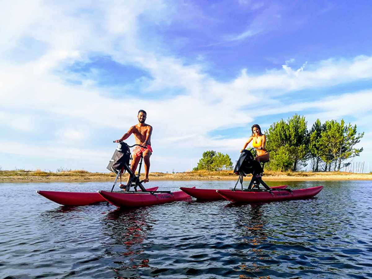 Location de Waterbikes - Vélo sur l'eau à Biscarrosse - 40