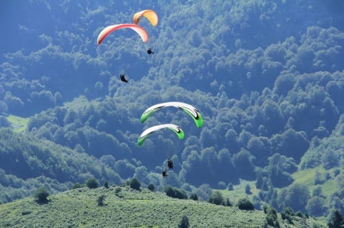 Parapente en tandem au prat d'Albis dans les Pyrénées - 09