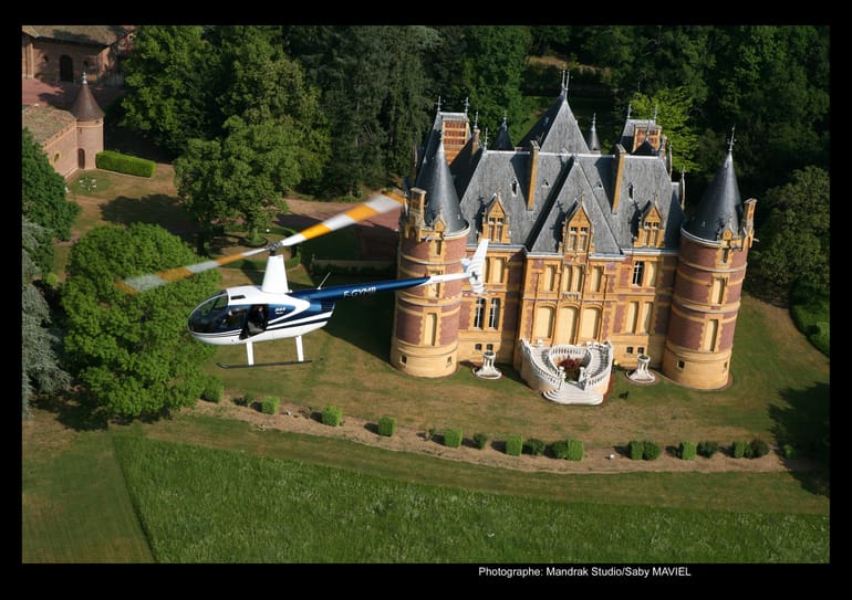 Vol en hélicoptère des Châteaux du Beaujolais