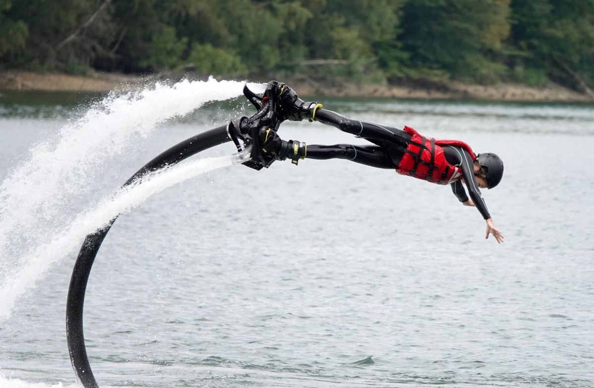 Flyboard à Pommeroeul, à proximité de Lille - Belgique