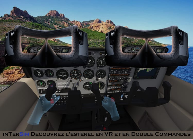 Simulateur de pilotage d'avion à St Raphael