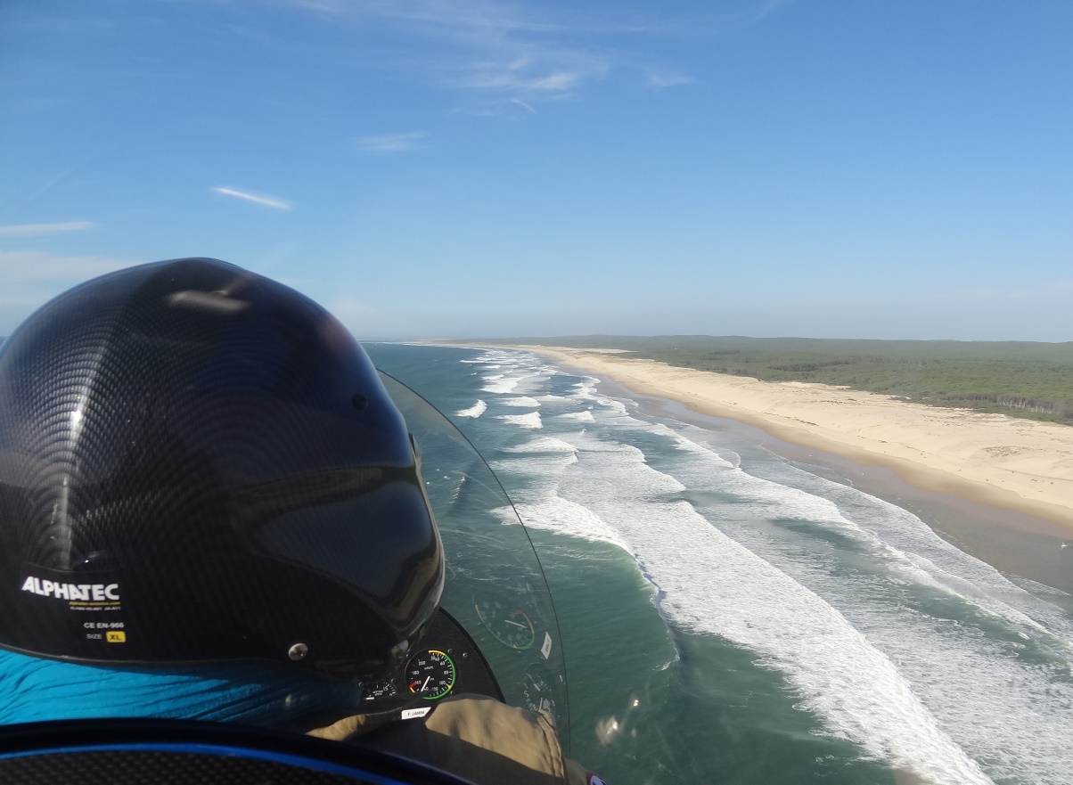 Baptême de l'air en Autogire à Biscarrosse