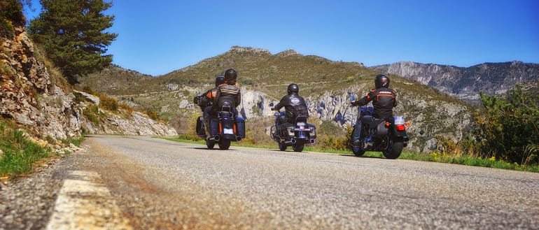Balade en Moto sur la Côte d'Azur