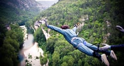 Saut à l'élastique en Lozère
