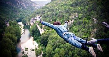 Saut à l'élastique en Lozère