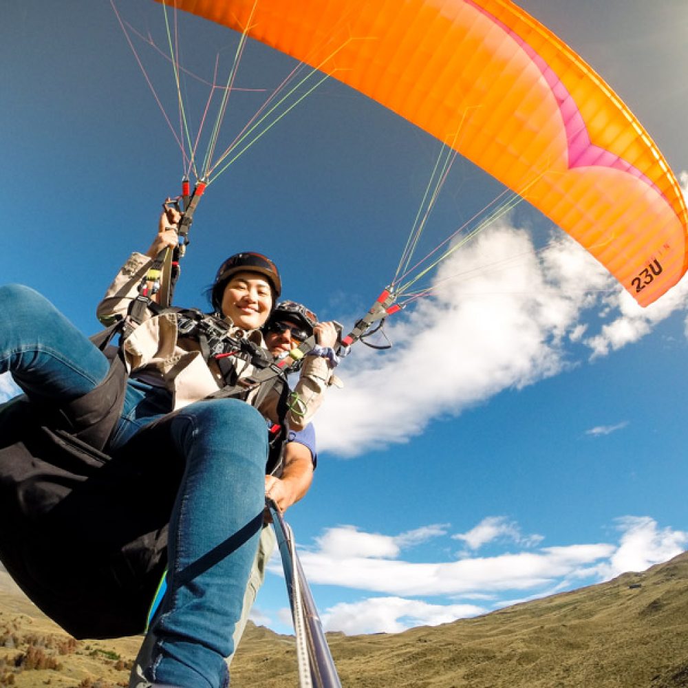 Vol en parapente au lac d'Annecy