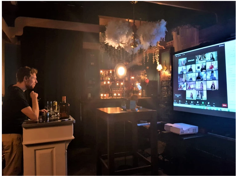 Cours de cocktails en ligne - Team building à distance