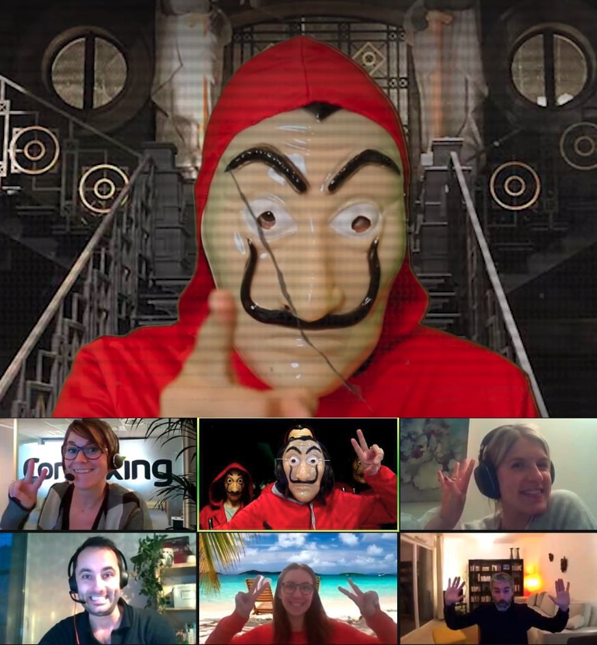 Escape game visio - Braquage à la Casa del Papel - Team building