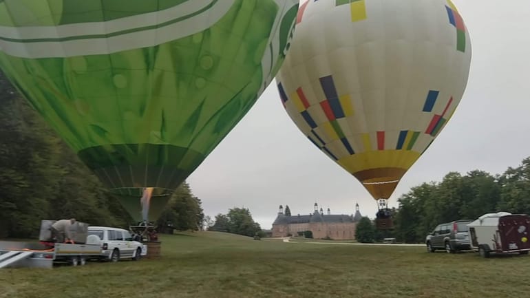 Vol en montgolfière dans l'Yonne au dessus de la Puisaye - Auxerre