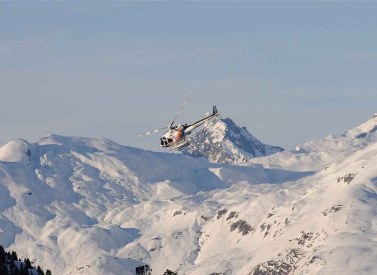 Vol en hélicoptère au dessus du Mont Blanc 