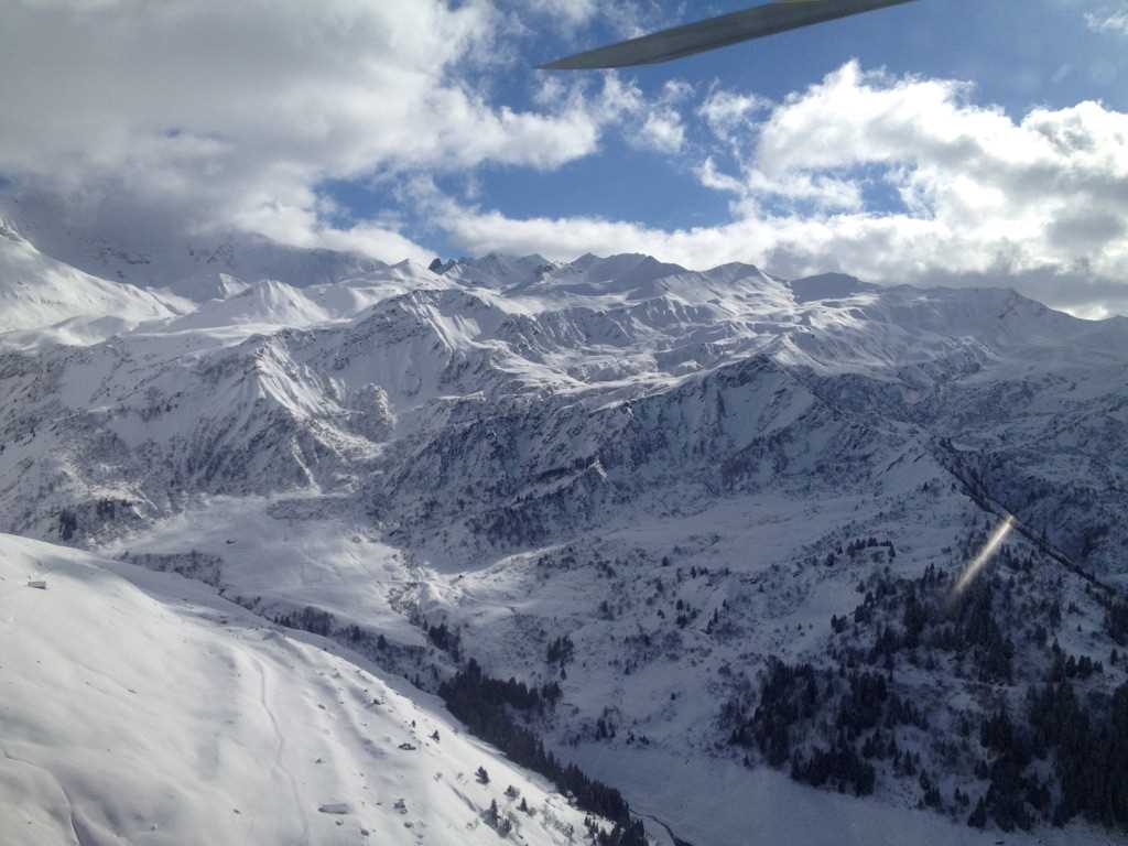 Vol en hélicoptère au dessus du Mont Blanc 