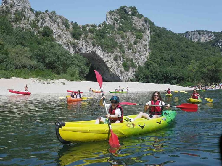 Randonnée en canoé Kayak sur L'Ardèche