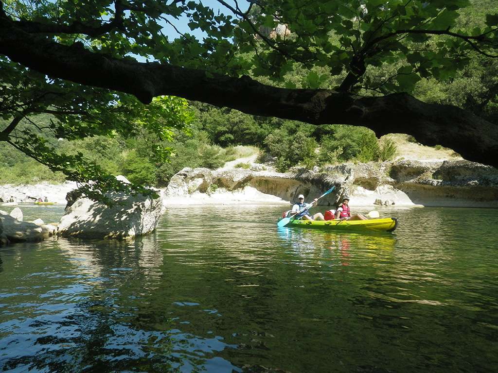 Randonnée en canoé Kayak sur L'Ardèche