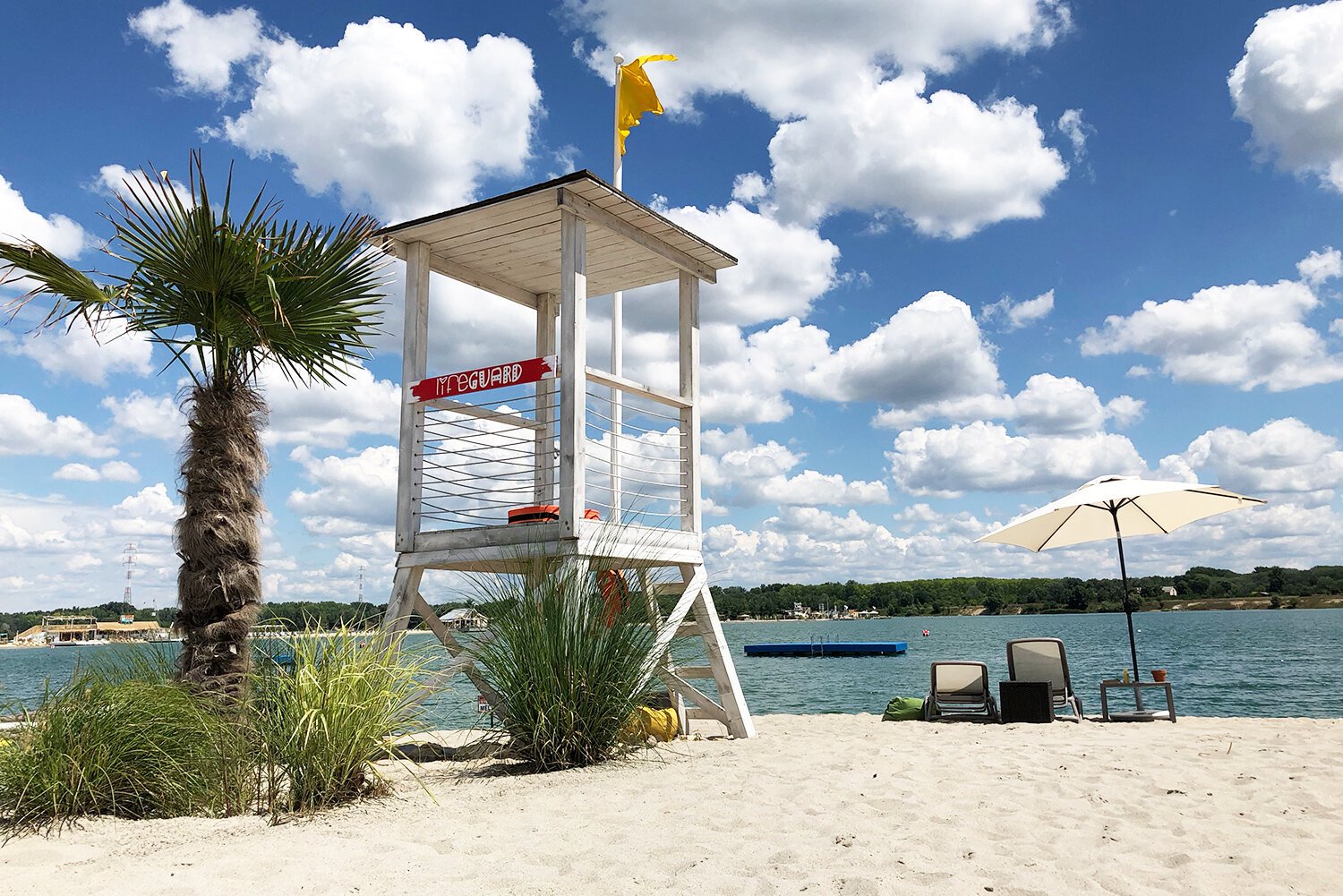Plage privatisée à Budapest - Lac privé