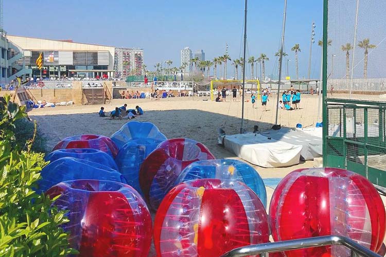 Bubble foot pour EVG à Porto - Teambuilding 