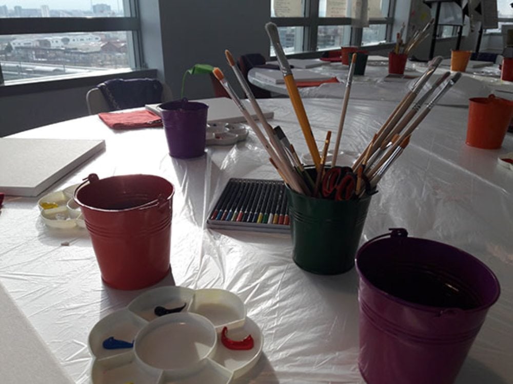 Atelier peinture dans Paris - Team building - EVJF