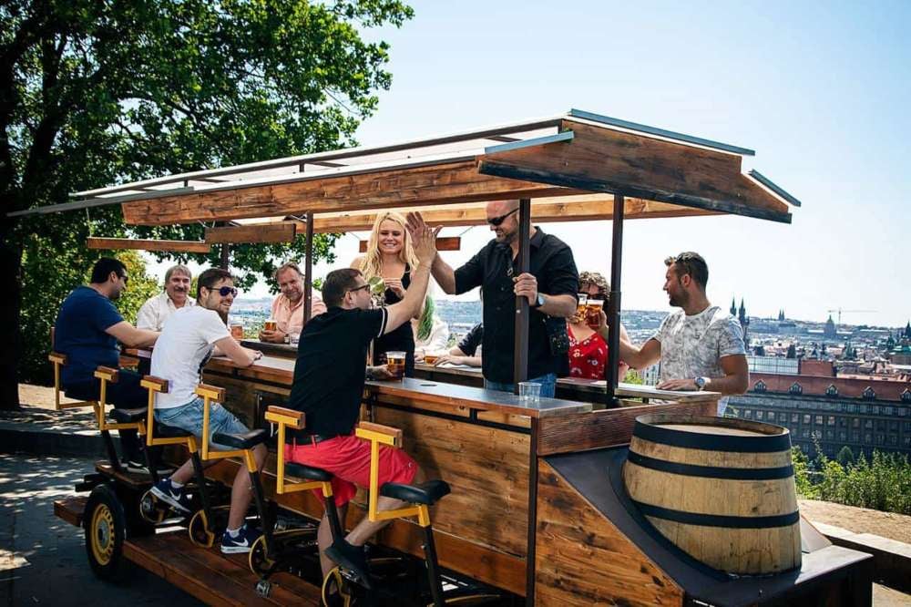 Tour en Beer Bike à Prague