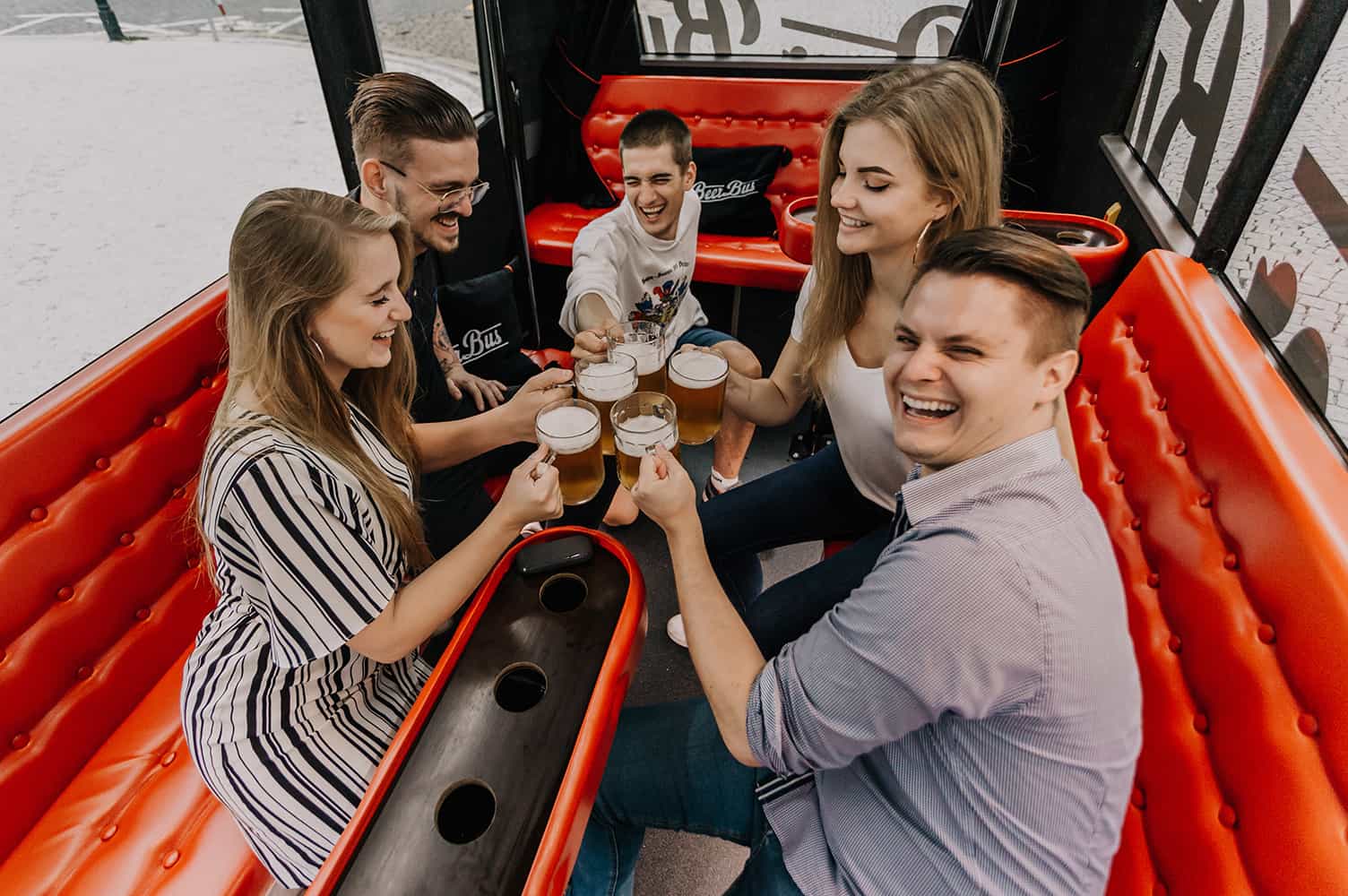 Balade en Beer Bus à Prague