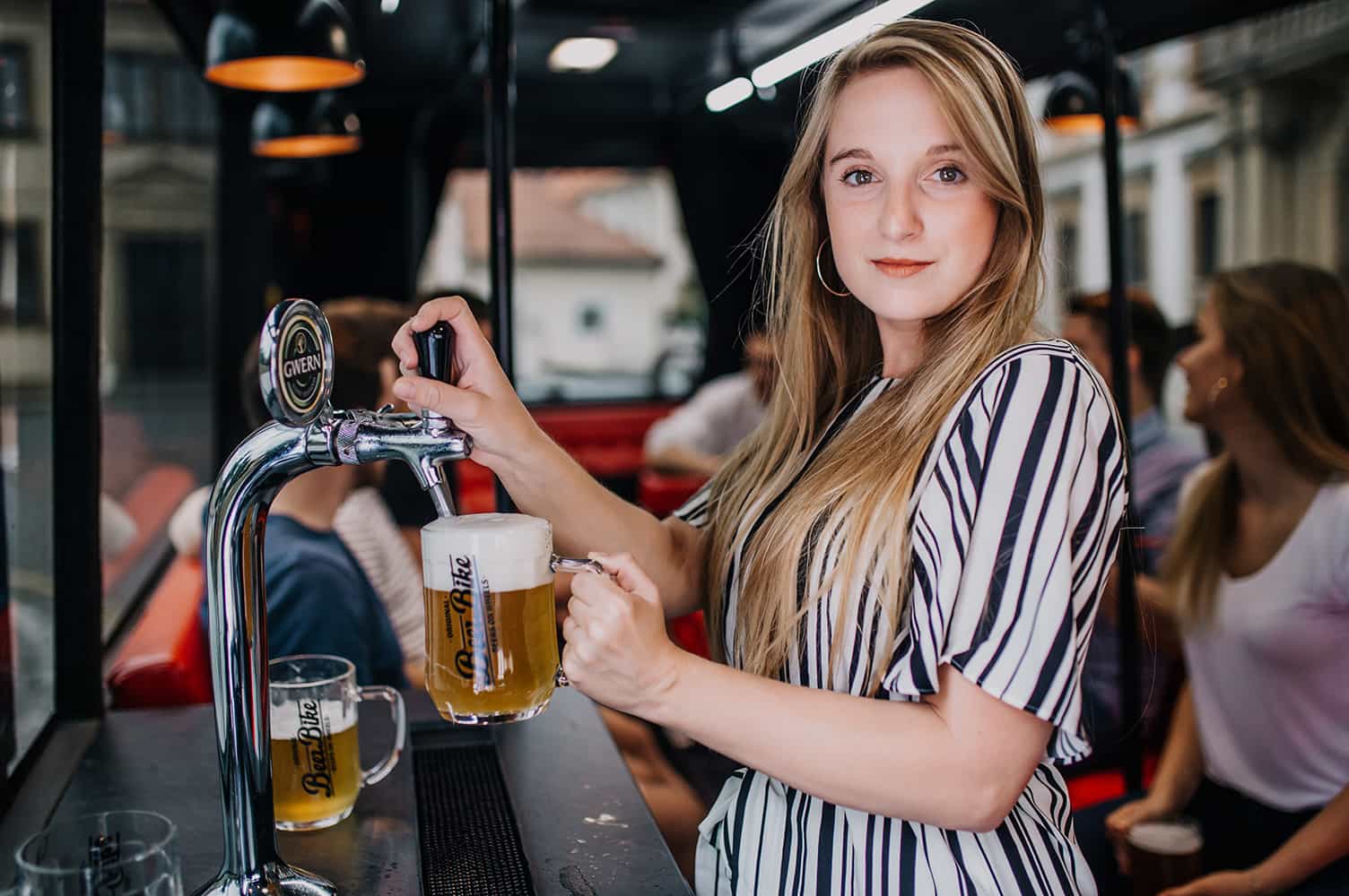 Balade en Beer Bus à Prague