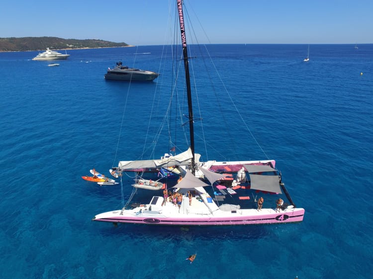 Croisière à bord d'un catamaran à St Tropez