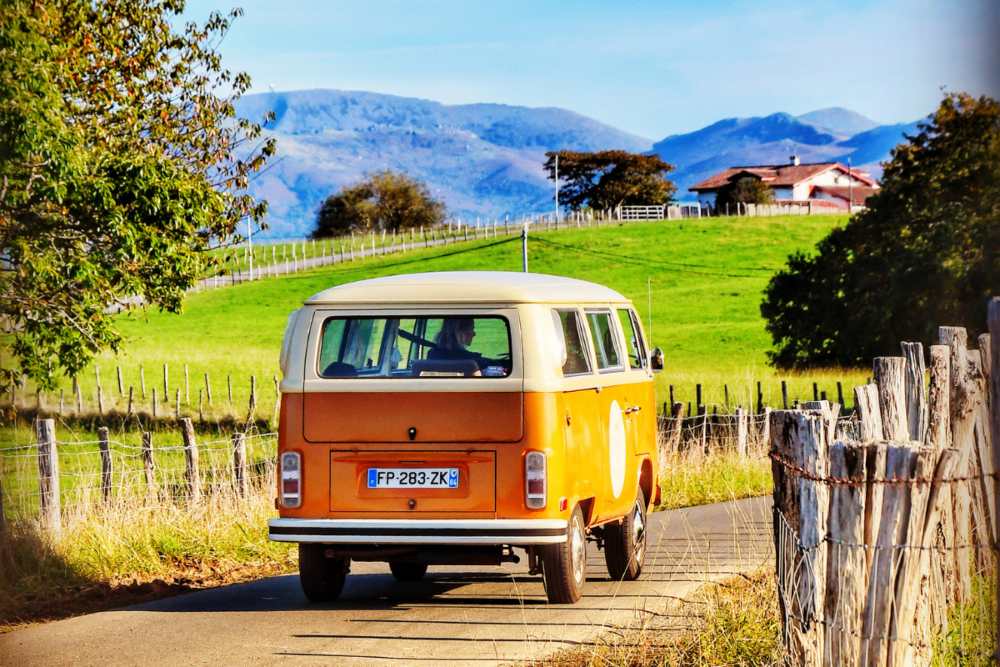 Balade en Combi VW au Pays Basque 