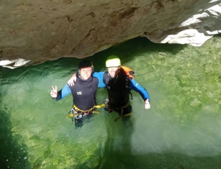 Randonnée aquatique dans les Gorges du Verdon à Castellane 