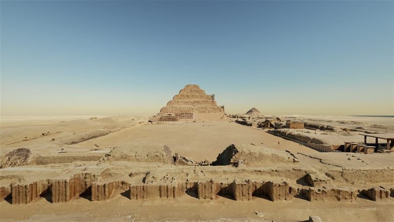 Simulation de vol au-dessus des Pyramides de Gizeh en Réalité Virtuelle - Paris 2ème 