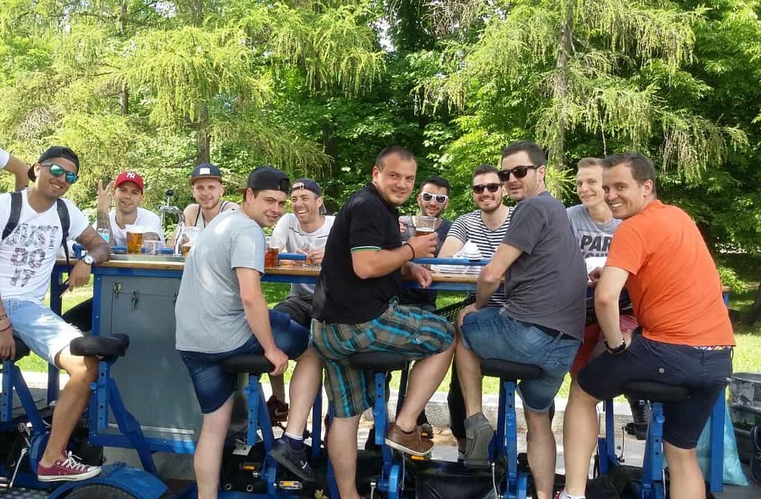 Tour en Beer Bike à Prague