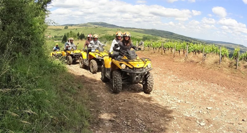 Randonnées Quad dans le vignoble en Bourguignon