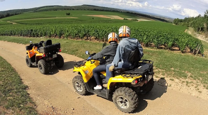 Randonnées Quad dans le vignoble en Bourguignon