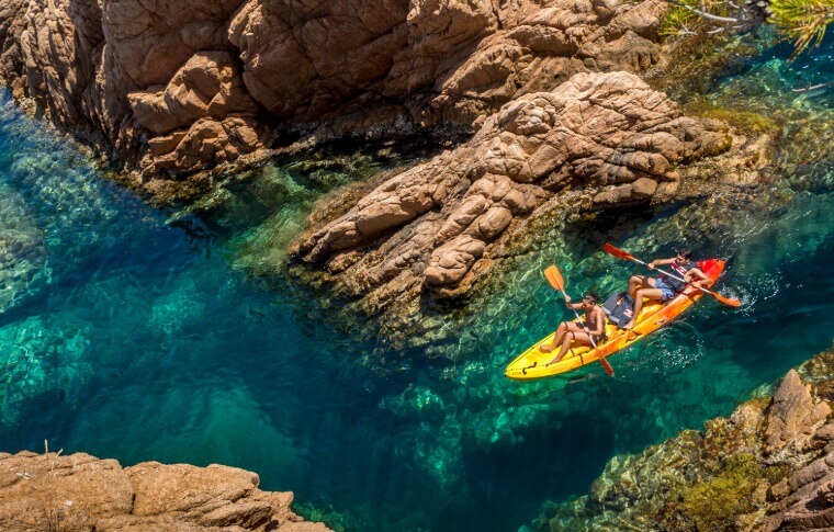 Journée Randonnée Canoë et snorkeling à Barcelone