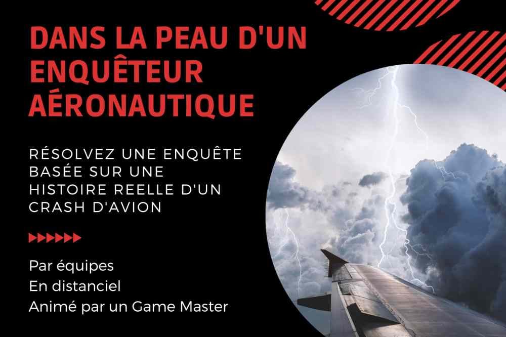 Jeu d'enquête sur des accidents d'avion en visio conférence