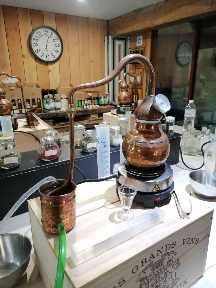 Atelier distillation de Gin à Sainte Croix du Mont 
