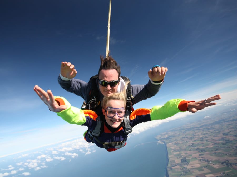 Saut en parachute au Havre, Normandie