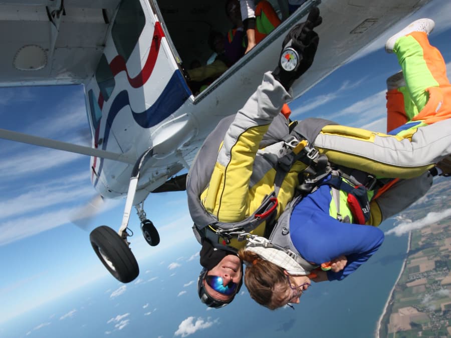 Saut en parachute au Havre, Normandie