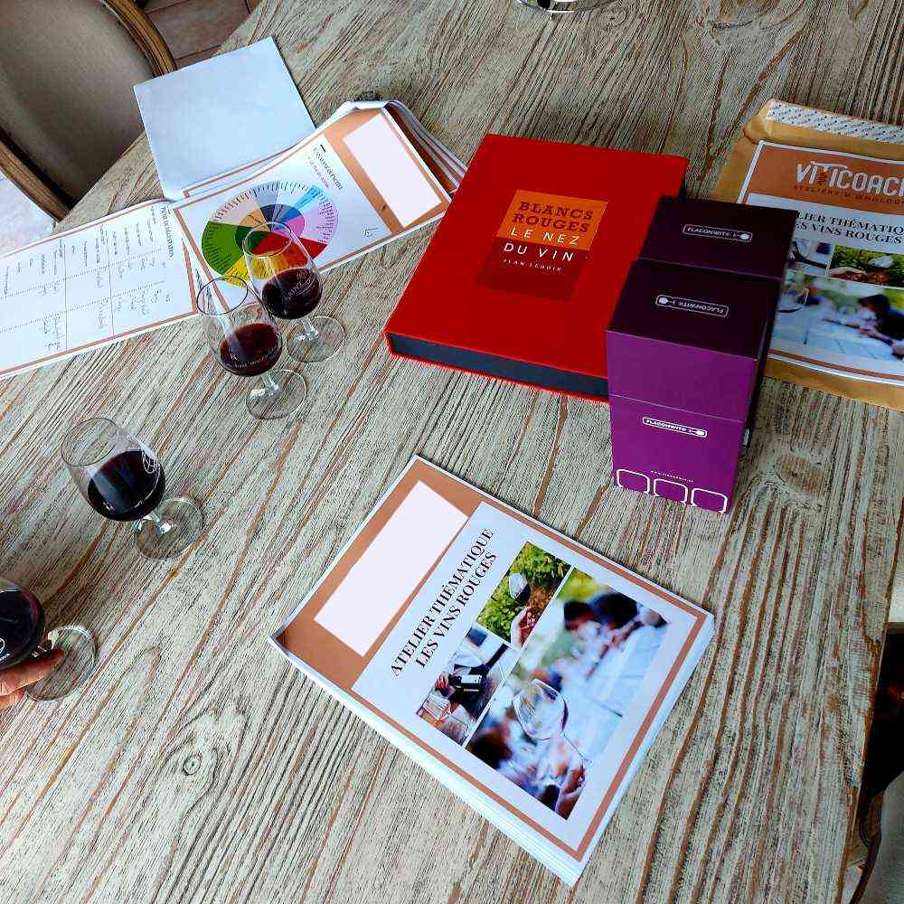 Initiation à la dégustation du vin à  Valence à domicile - Cours d'œnologie - Team Building 