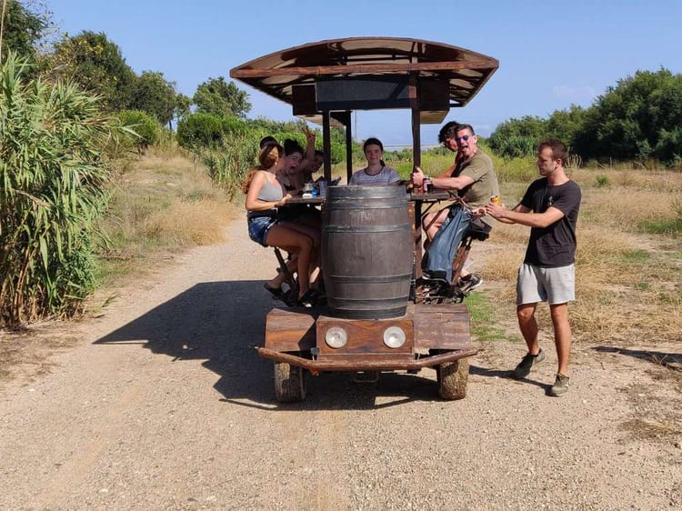 Beer bike à Barcelone