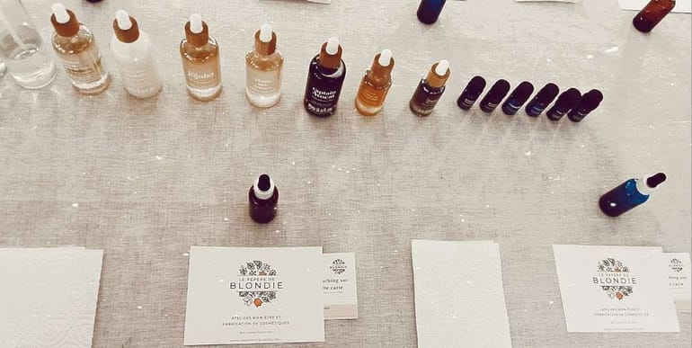 Atelier Do It Yourself (DIY) de fabrication de cosmétiques bio à domicile - activité nomade à Biarritz