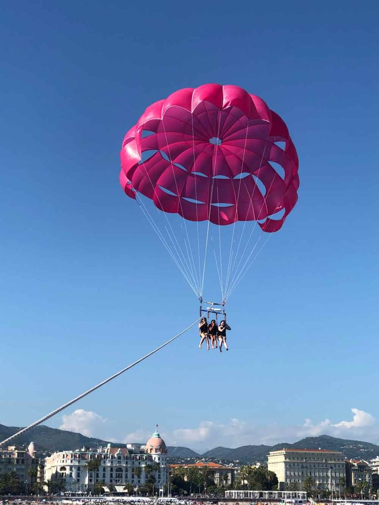 Parachute ascensionnel à Nice 
