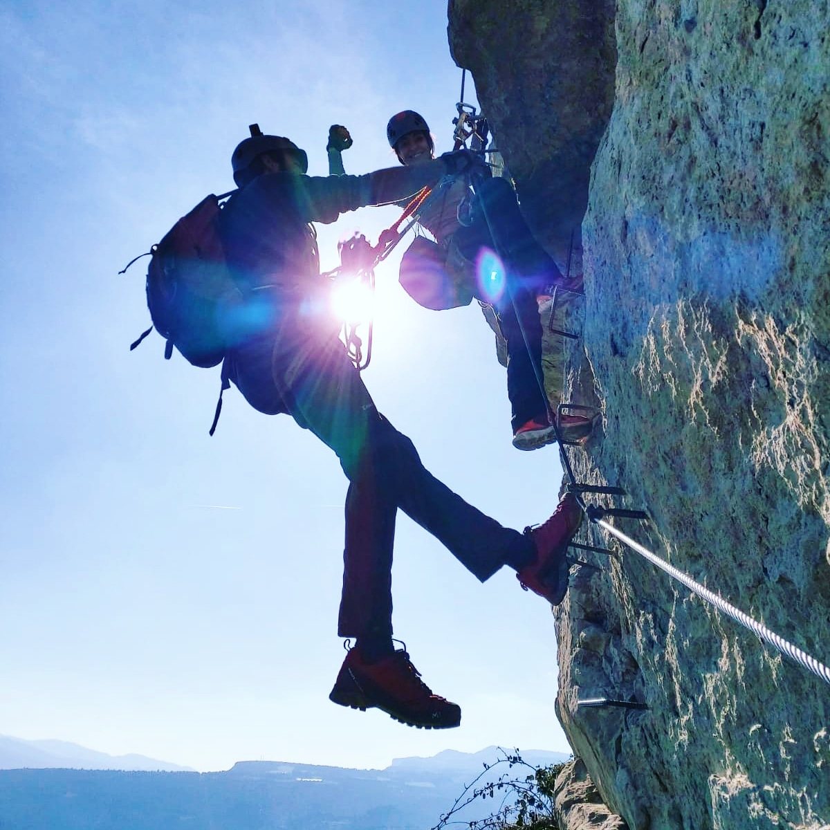 Via ferrata à 40 min de Barcelone