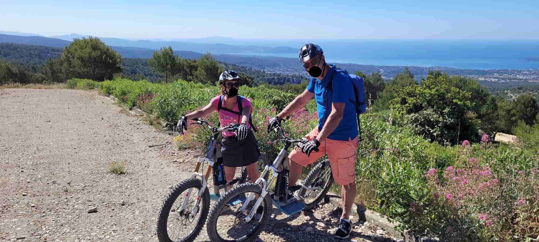 Randonnée trottinette électrique dans les Calanques et massifs Provençaux 