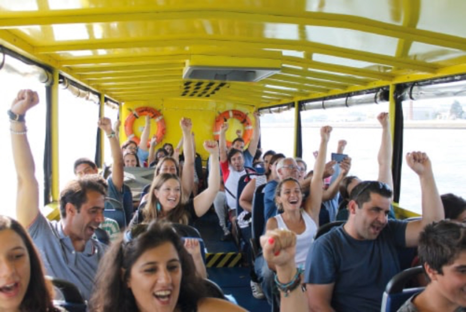 Balade en bus amphibie à Lisbonne
