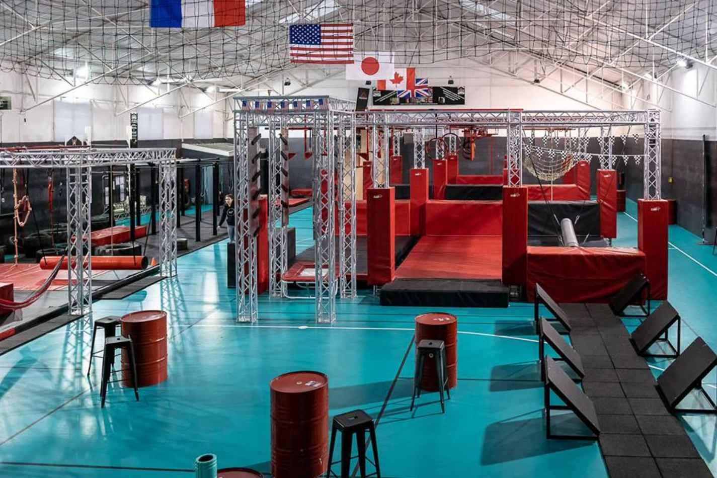Parcours du combattant inspiré de Ninja Warrior à Lyon
