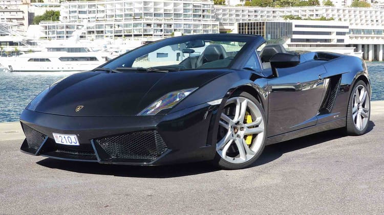 Baptême Lamborghini Gallardo à Nice