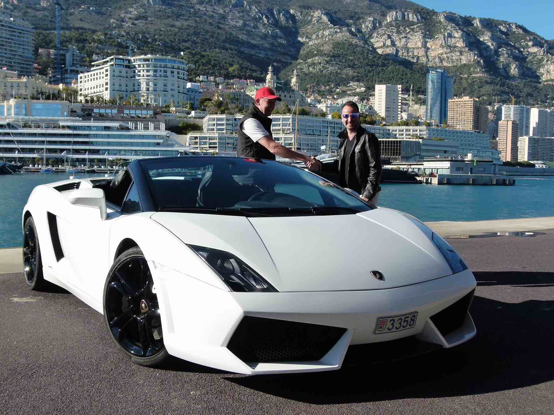 Baptême Lamborghini Gallardo à Nice 