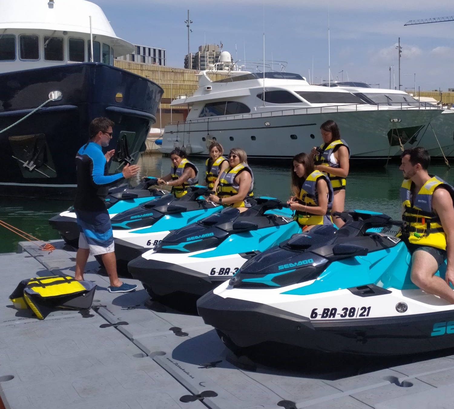 Jet ski à Barcelone avec permis / sans permis 