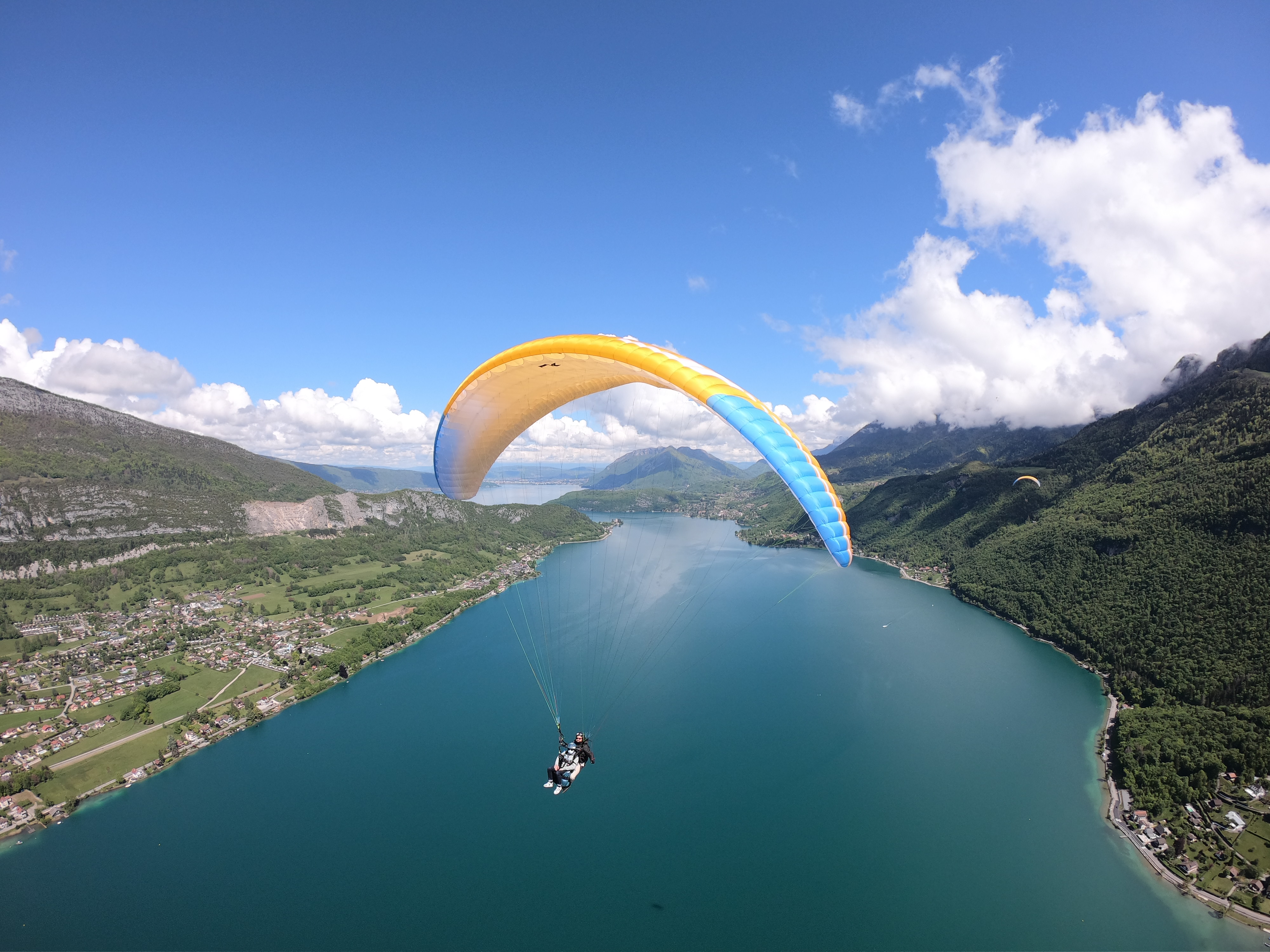 Baptème en Parapente sur le lac d'Annecy - Doussard