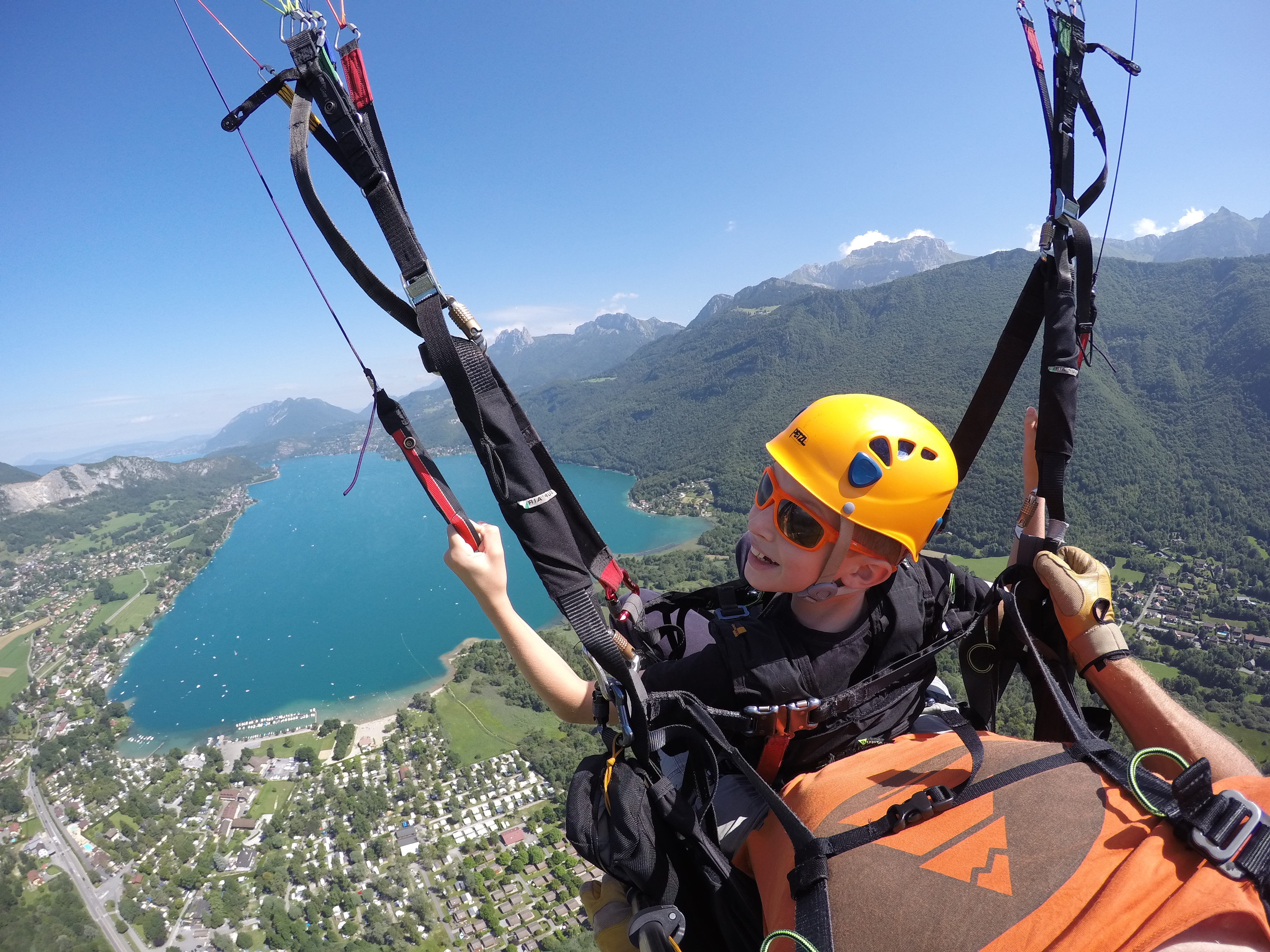 Baptème en Parapente sur le lac d'Annecy - Doussard