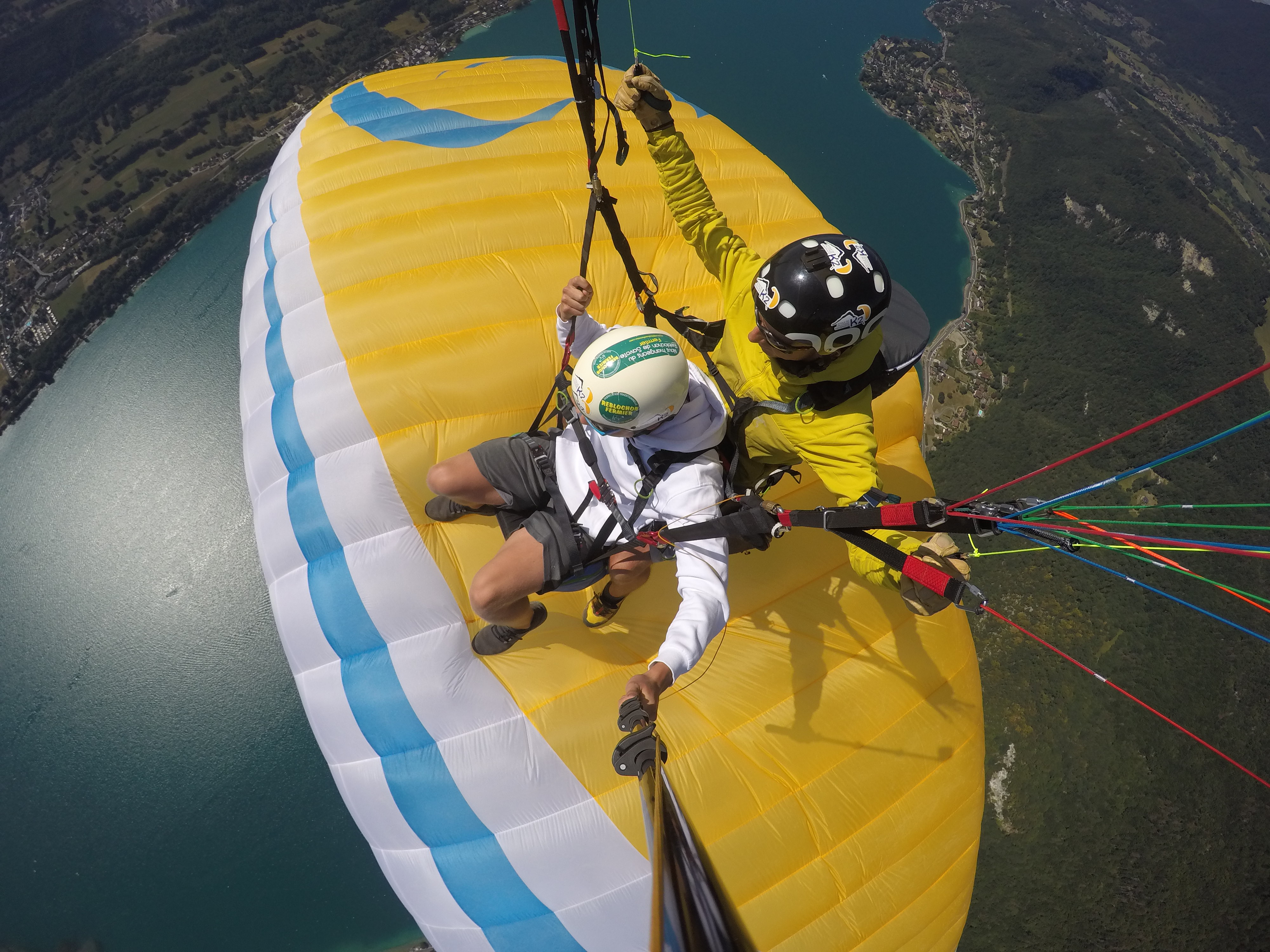 Baptème en Parapente sur le lac d'Annecy - Doussard